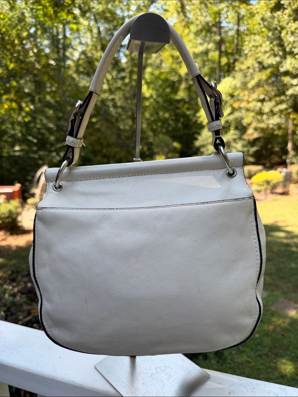 Coach 70th Anniversary Winter White W/Silver Willis Set 3 Tags and Coach Scarf - Picture 13 of 17